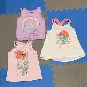 Girls' Mermaid Tank Tops - Purple, Pink, and White size 6